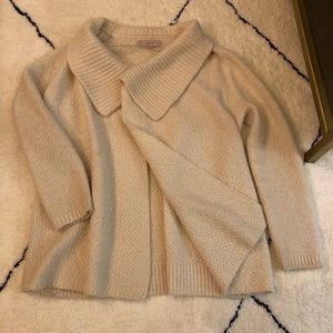 Loft cream chunky open cardigan